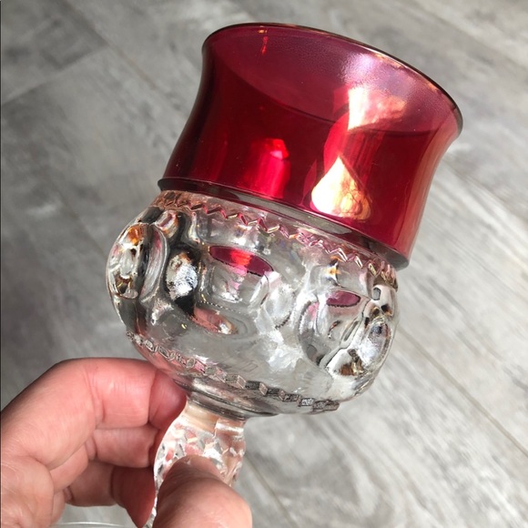Kings crown ruby flash goblets - Picture 3 of 6